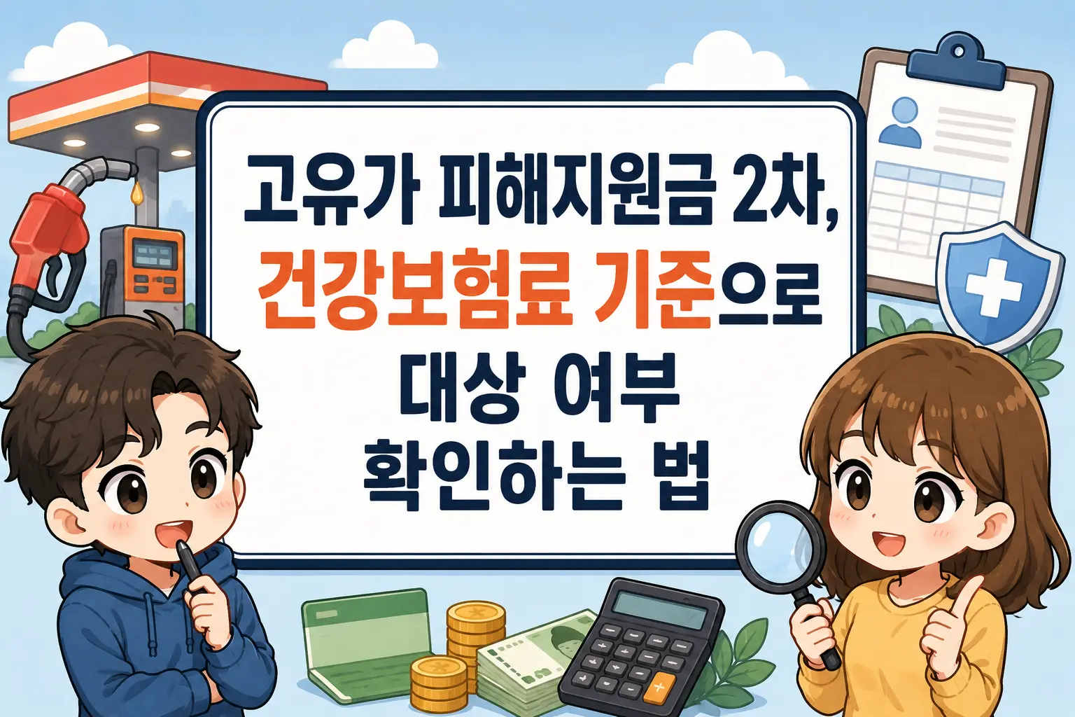 고유가 피해지원금 2차, 건강보험료 기준으로 대상 여부 확인하는 법