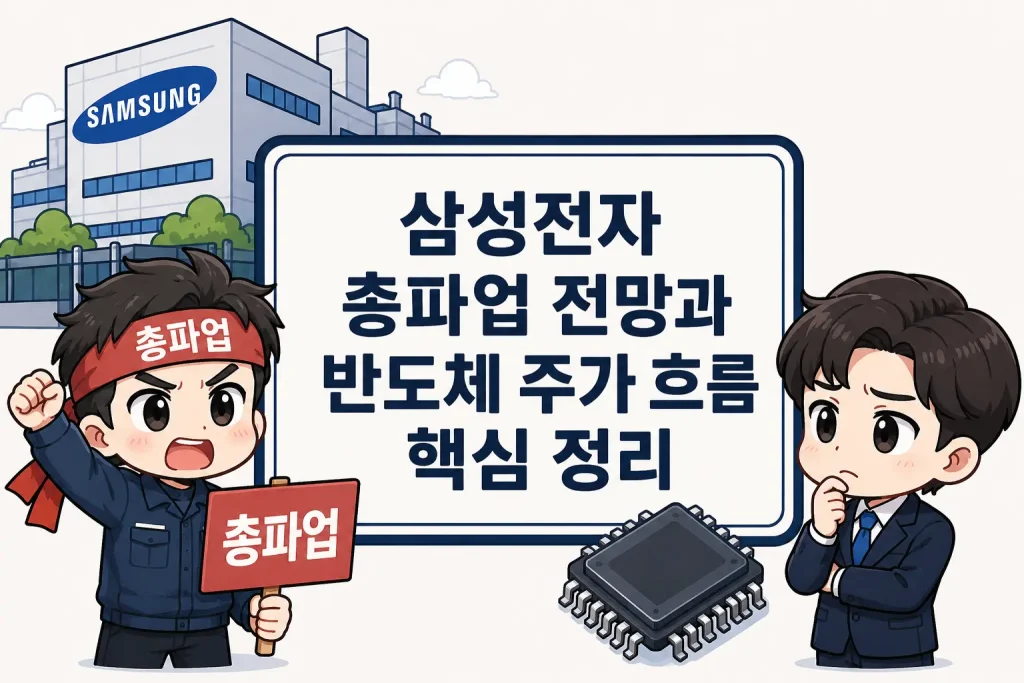 삼성전자 총파업 전망과 반도체 주가 흐름 핵심 정리