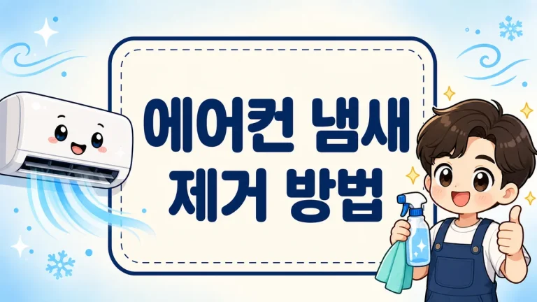 에어컨 냄새 제거 방법, 곰팡이 쉰내 셀프청소부터 예방 습관까지