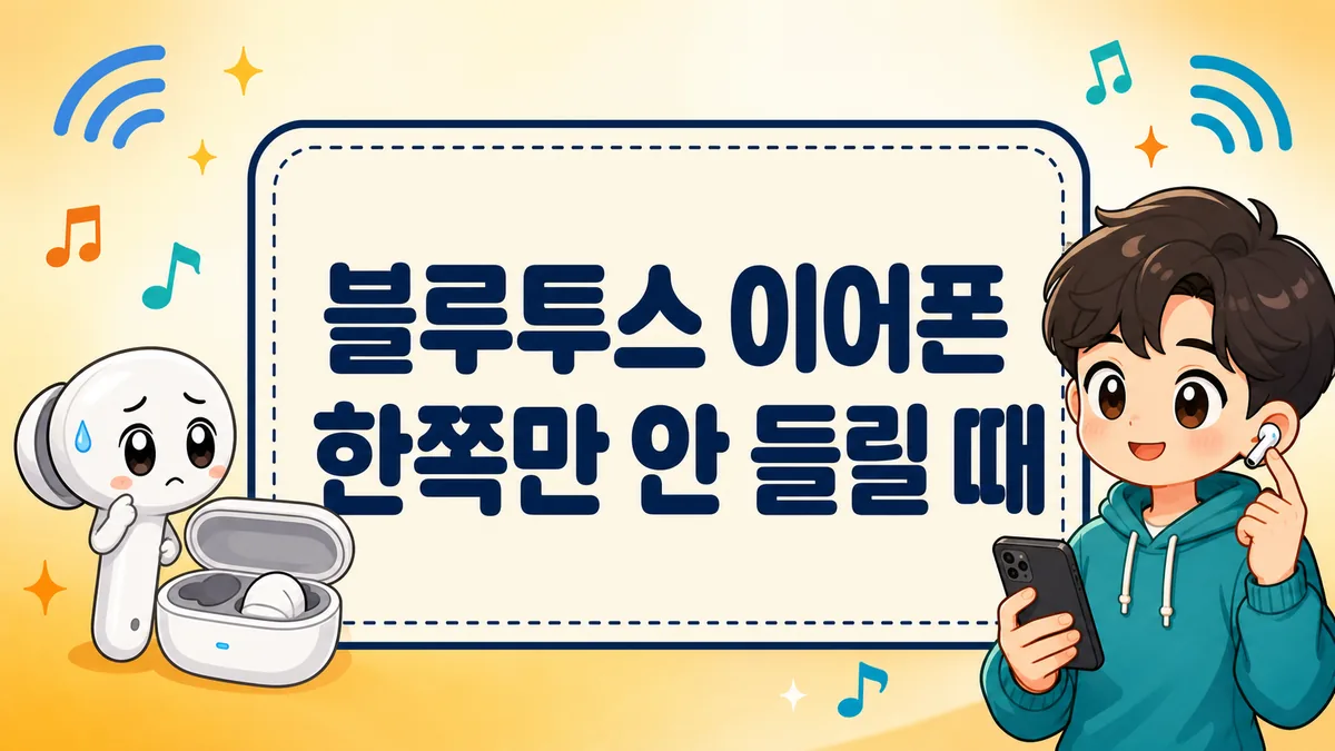 블루투스 이어폰 한쪽만 안 들릴 때, 30초 재동기화부터 초기화·수리 기준까지 블루투스 이어폰 한쪽만 안 들릴 때, 30초 재동기화부터 초기화·수리 기준까지