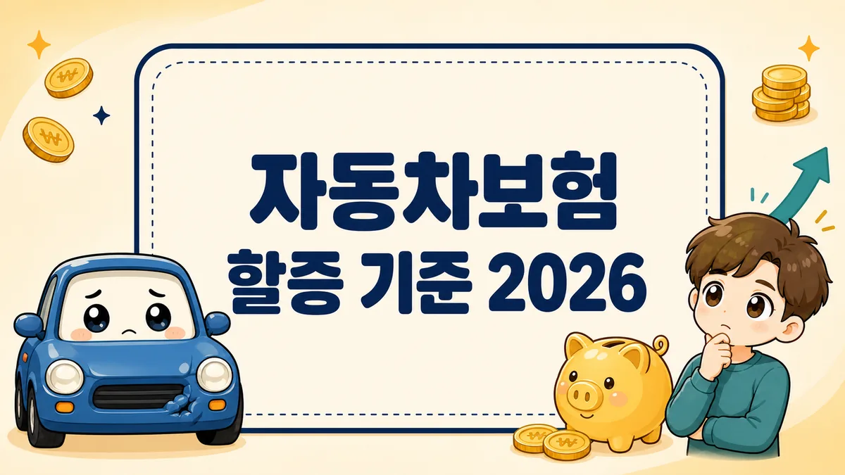 자동차보험 할증 기준 2026, 물적사고 할증기준금액과 사고건수 할증까지 자동차보험 할증 기준 2026, 물적사고 할증기준금액과 사고건수 할증까지