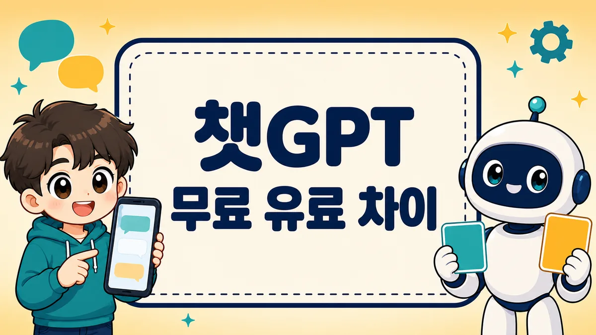 챗GPT 무료 유료 차이, 요금제 4가지 비교와 나에게 맞는 선택 기준