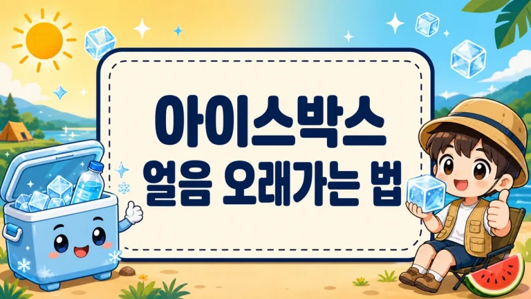 아이스박스 얼음 오래가는 법, 전날 예냉부터 얼음 배치·소금 오해까지