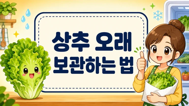 상추 오래 보관하는 법, 씻는 시점부터 세워 냉장 보관까지