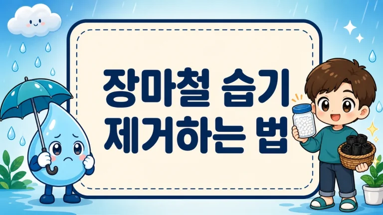 장마철 집안 습기 제거 방법, 제습기 없이 곰팡이 예방까지