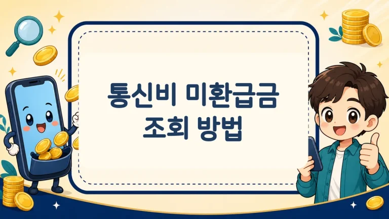통신비 미환급금 조회 방법, 스마트초이스 무료 확인과 계좌 환급 신청까지
