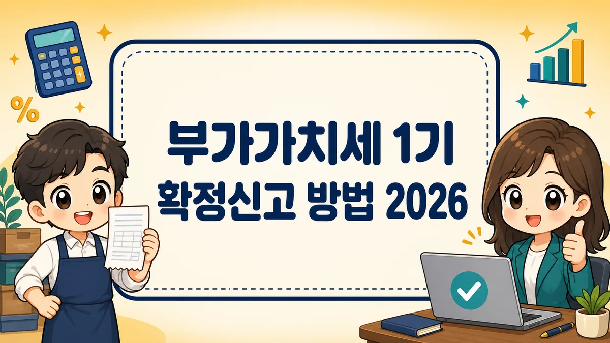 부가가치세 1기 확정신고 방법 2026, 홈택스 신고와 7월 27일 기한 총정리 부가가치세 1기 확정신고 방법 2026, 홈택스 신고와 7월 27일 기한 총정리