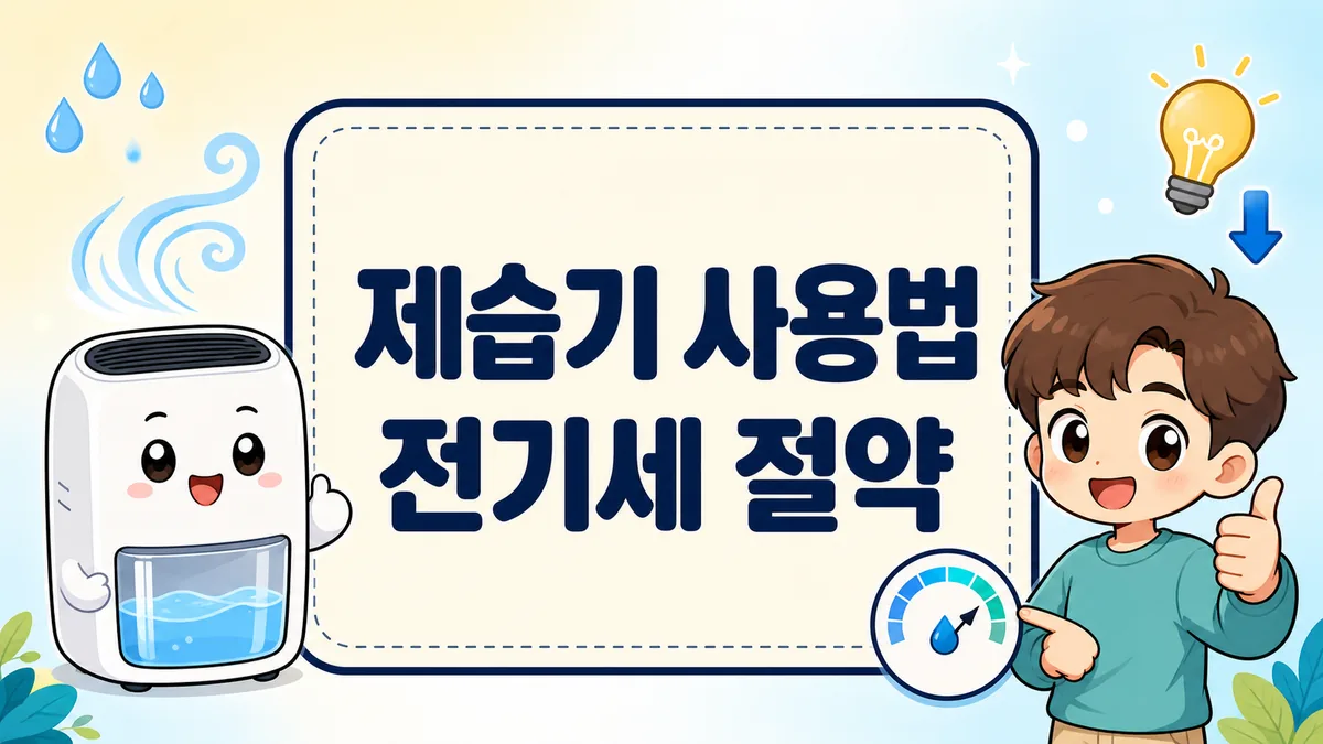 제습기 사용법 전기세 절약, 하루 몇 시간·습도 설정부터 물통 관리까지