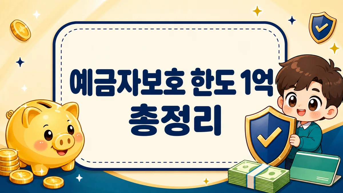 예금자보호 한도 1억 총정리, 시행일·보호 대상 상품과 초과분 분산예치까지 예금자보호 한도 1억 총정리, 시행일·보호 대상 상품과 초과분 분산예치까지