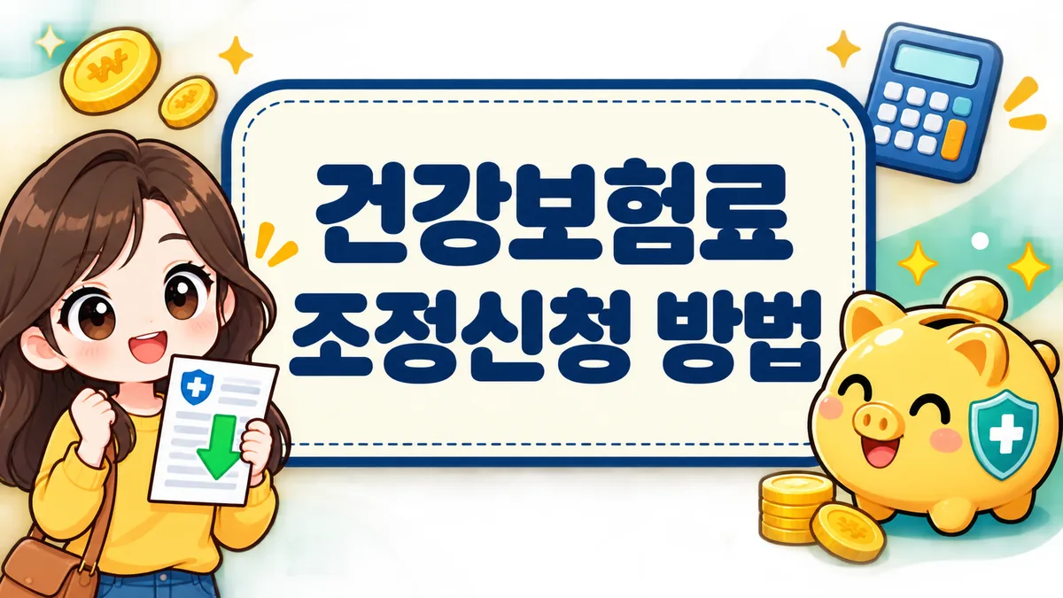 건강보험료 조정신청 방법, 신청 시점별 절감액과 퇴직자 선택지까지