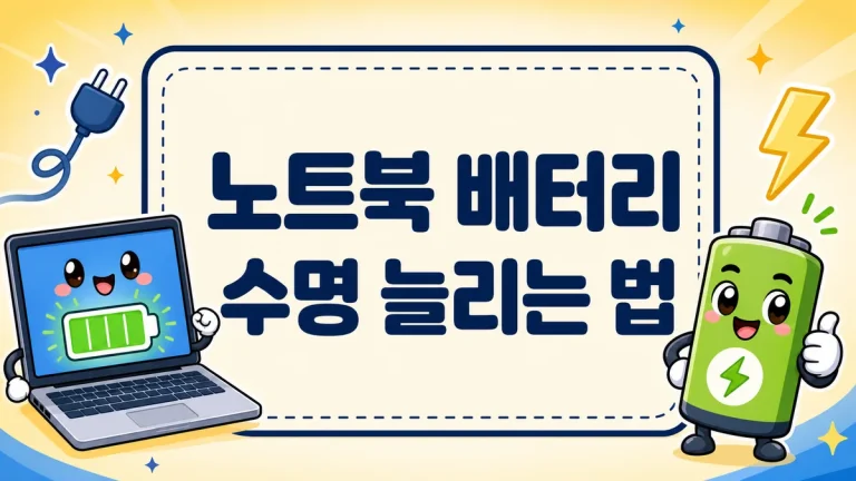 노트북 배터리 수명 늘리는 법, 충전 습관부터 80% 제한 설정까지