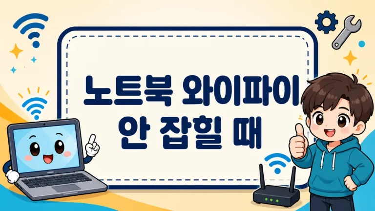 노트북 와이파이 안 잡힐 때 해결 방법, 목록 안 뜰 때부터 인터넷 없음까지