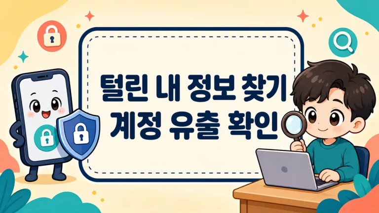 털린 내 정보 찾기, 계정 유출 확인하고 대처하는 방법