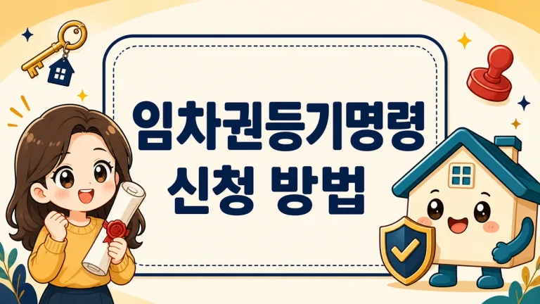 임차권등기명령 신청 방법, 비용 43,400원과 이사 가도 되는 시점까지