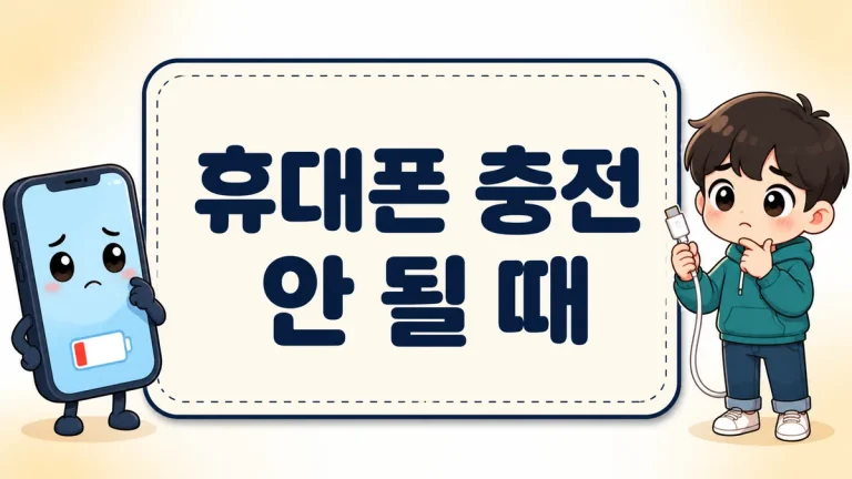 휴대폰 충전 안 될 때 원인 확인 순서, 단자 이물질부터 80% 멈춤까지
