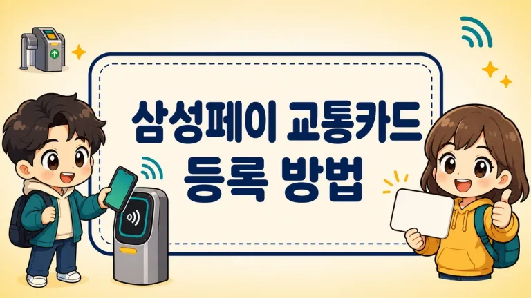 삼성페이 교통카드 등록 방법, 후불·선불 차이와 안 될 때 원인까지