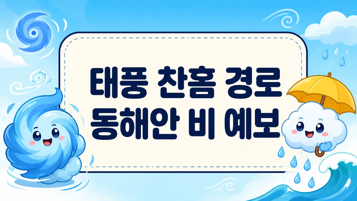 태풍 찬홈 경로 2026, 동해안 비 예보와 17호 낭카 한국 영향까지 태풍 찬홈 경로 2026, 동해안 비 예보와 17호 낭카 한국 영향까지