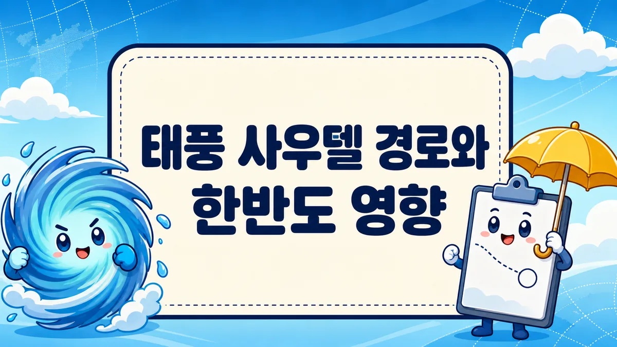 태풍 사우델 경로와 한반도 영향, 8월 21일 기상청 발표 기준 정리