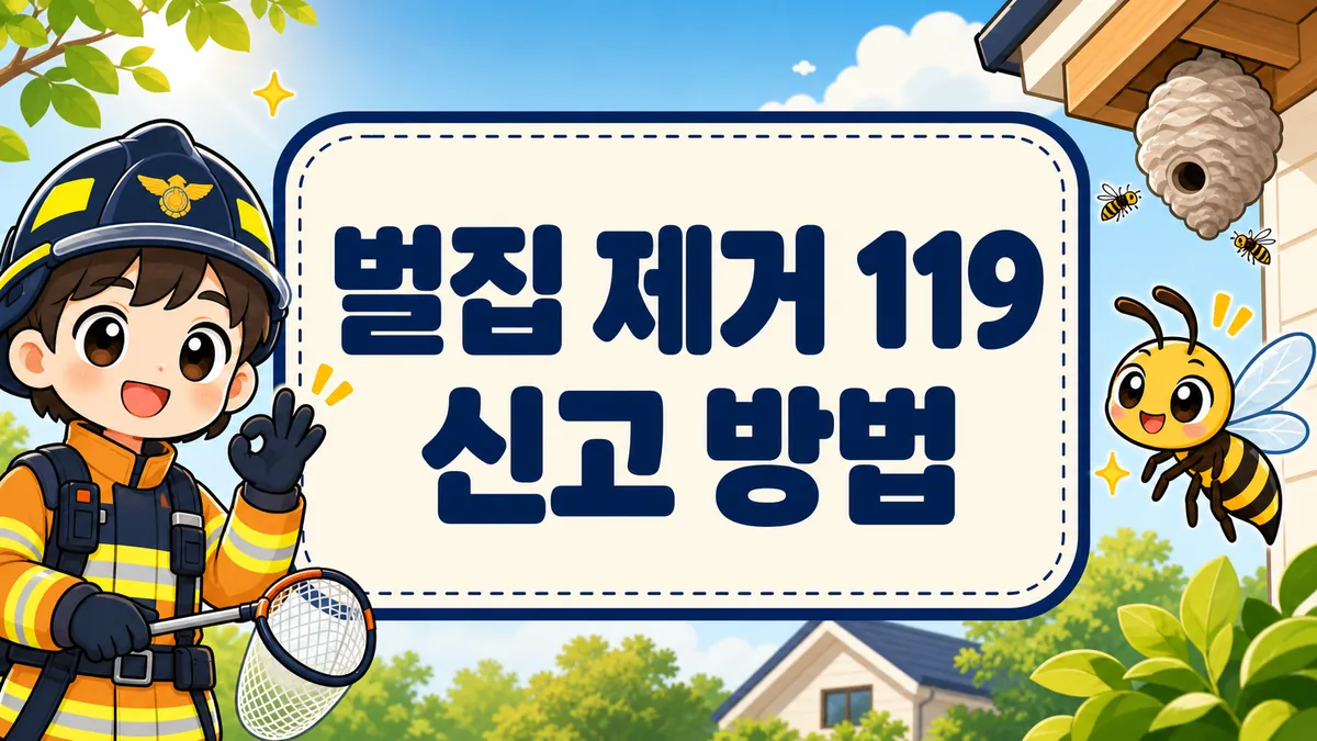 벌집 제거 119 신고 방법, 무료 출동 기준과 벌 쏘였을 때 대처까지 벌집 제거 119 신고 방법, 무료 출동 기준과 벌 쏘였을 때 대처까지