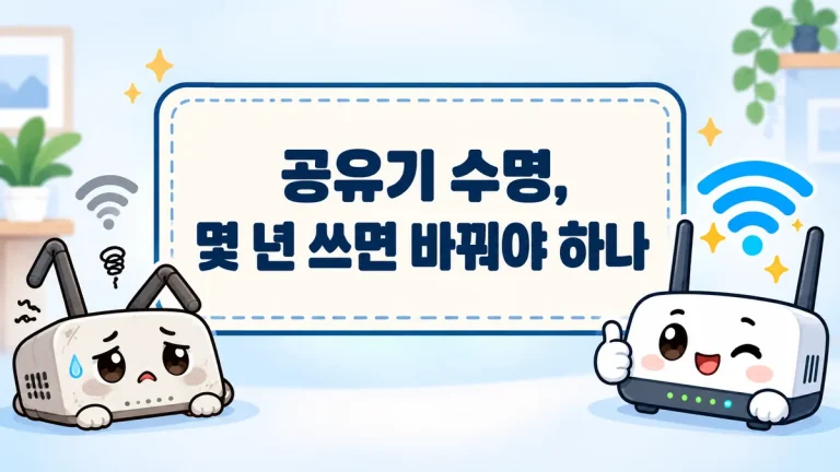 공유기 수명, 몇 년 쓰면 바꿔야 하나 — 고장·속도·보안 세 갈래로 판단