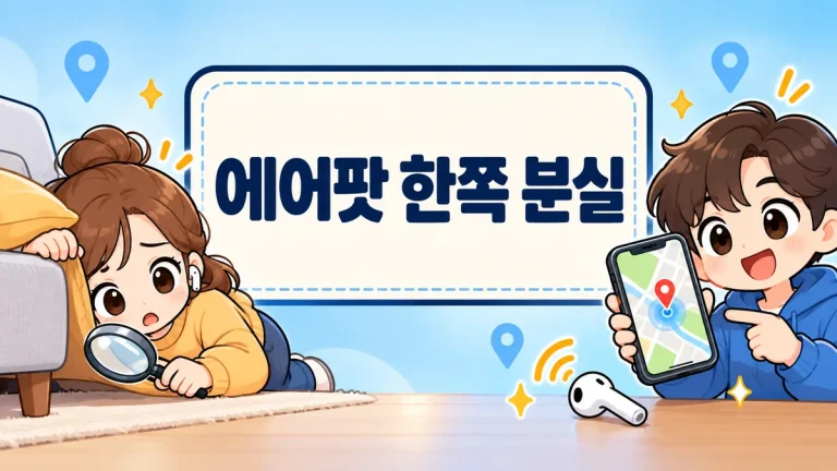에어팟 한쪽 분실, 애플 교체 9만5천원~13만원 — 애플케어플러스로도 안 되니 찾기부터