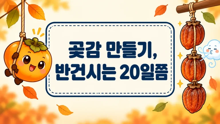 곶감 만들기, 반건시는 20일쯤 말리면 됩니다 — 아파트 베란다에서 곰팡이 안 피게 하는 법