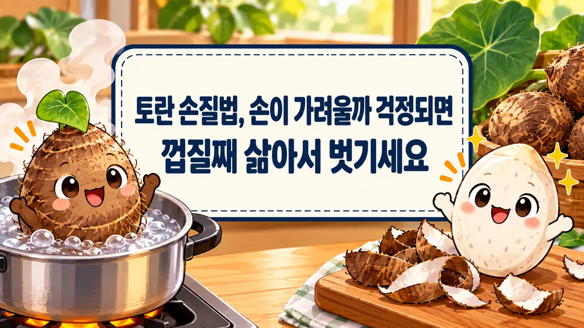 토란 손질법, 손이 가려울까 걱정되면 껍질째 삶아서 벗기세요 — 이미 가려울 때와 깐 토란 보관까지 토란 손질법, 손이 가려울까 걱정되면 껍질째 삶아서 벗기세요 — 이미 가려울 때와 깐 토란 보관까지
