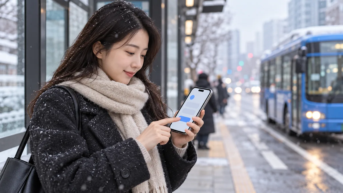 12월 연금저축 세액공제를 위해 스마트폰으로 연말 추가 납입을 이체하는 모습